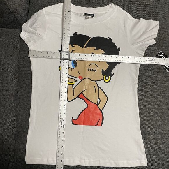 NEW Betty Boop Graphic T-Shirt By Popular Sports Youth XL Or Women's Small S NWT - Picture 7 of 7